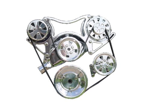 Turbo Trac for Big Block Chevy Serpentine Pulley System (Machined finish) Power Pulleys Visual Impact Performance Systems TT-7
