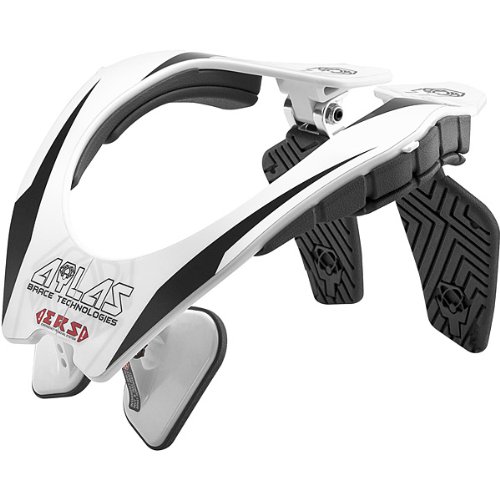 Atlas Original Men's Neck Brace Off-Road Motorcycle Body Armor - White / Medium Neck Protection Atlas 72-0943-TR-AMA