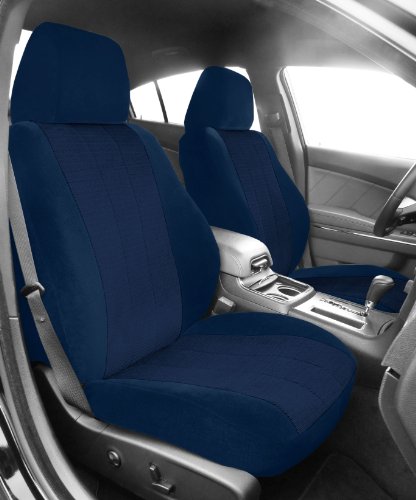 CalTrend Front Row Sport Bucket Custom Fit Seat Cover for Select Mazda3 Models Models - O.E. Velour (Blue Premier Insert and Classic Trim) Accessories CalTrend MA116-04RR