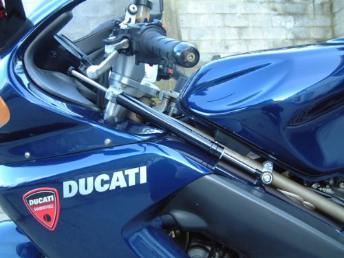 Ducati ST2 ST3 ST4 97-08 Toby Steering Damper & Complete Mounting Kit Body & Frame Parts Toby 15.DU09.07red