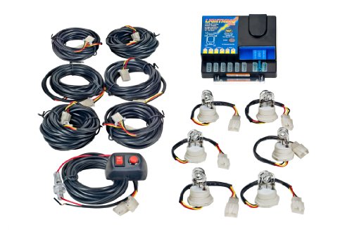 Wolo (8106XL-4-6A) Lightning Plus XL 120 Watt Power Supply Six Bulb Strobe Kit - 6 Amber Bulbs Lighting Assemblies & Accessories Wolo 8106XL-4-6A