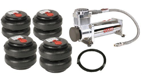 Viair 380C Dual Compressor Package with Air Bags For Air Suspensions Air Suspension Kits Viair K-FBSS-380-425-001