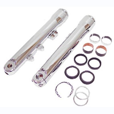 Bkrider 49mm Front Fork Chrome Plated Leg Sets for Harley FXDWG 2006 and Later Models (C01025114) Foot Pegs V-Factor/MidUSA C01025114