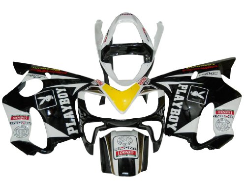 ABS Plastic Bodywork Fairing Kit Fit For Honda CBR600 F4i 01 02 03 Injection Mold Technology (D) Free Gifts: Heat Shield, Windscreen and Tank Pad Body Kits Yonglong BH40DCN