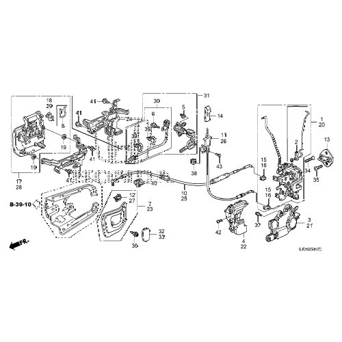 Replacement Parts Honda 72171-SJC-A00