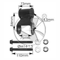TS010 Rear of Rear Leaf Spring Shackle Kit for Toyota Tacoma 2wd/4wd (2005-2009) Shackles & Parts Automann TS010