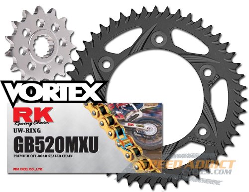 Chain & Sprocket Kits RK Vortex 4022-077ZK