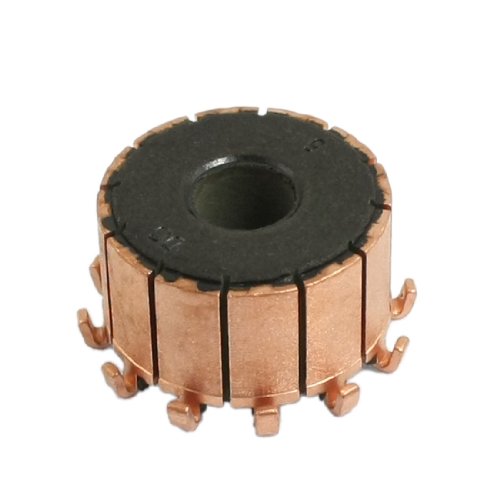 6.35mm x 18.9mm x 11.7mm 12 Tooth Copper Shell Mounted On Armature Commutator Generators Amico a12102200ux0854