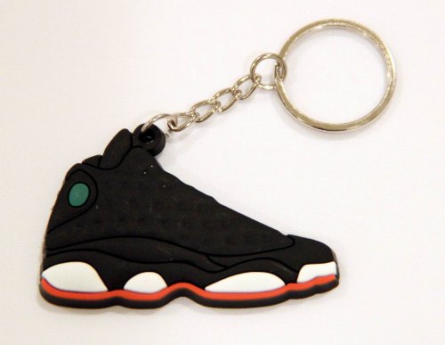 Air Jordan 13 XIII AJ13 Retro Playoff Black/Green Key Chain Ring Keychain JJ Key Chains Jordan MJ-JJ