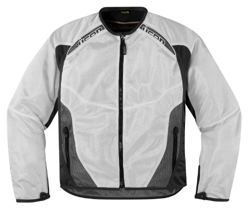 Icon Anthem Mesh Jacket , Gender: Mens/Unisex, Primary Color: White, Size: Sm, Distinct Name: White, Apparel Material: Textile 2820-2508 Parts ICON 28202508