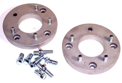 EMPI 9504 Chevy 5 lug Wheel to 4 Lug VW Wheel Adapters, Aluminum, Pair, VW BUG, BEETLE, With Studs Adapters Empi 00-9504-0