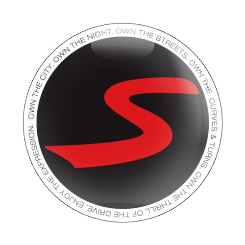 Ownersclub S Black - 3 Magnetic Grill Badge / UV Stable & Weather-Proof / Works with Gobadges Grill Badge Holder Emblems GoBadges CD0383