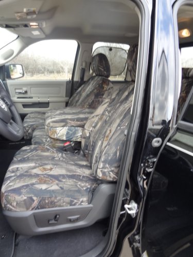 2011-2012 Dodge Ram 1500-3500 Quad Cab Front and Back Seat Cover Set in XD3 Camo Endura Accessories Exact Seat Covers D1327/D1314 XD3-C