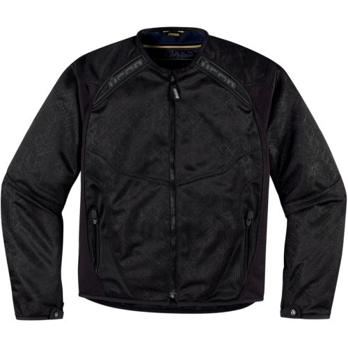 Icon Anthem Men's Mesh Street Bike Motorcycle Jacket - Black / Large Gloves ICON 2820-2483-PU-AMA