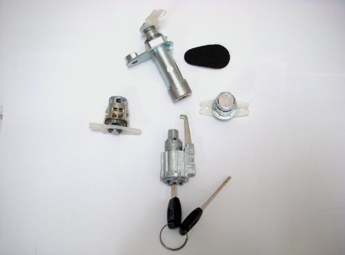 PT Auto Warehouse LS-17 - Ignition, Door, Trunk Lock Cylinders with Keys Set - without Alarm Buzzer, 4-Door Sedan Only Door Lock PT Auto Warehouse LS-17