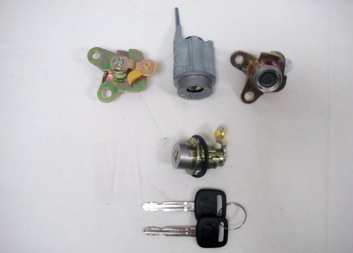 PT Auto Warehouse LS-8 - Ignition, Door, Trunk Lock Cylinders with Keys Set Door Lock PT Auto Warehouse LS-8