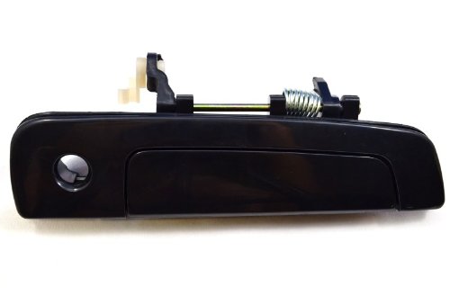 PT Auto Warehouse MI-3230S-FR - Outside Exterior Outer Door Handle, Smooth Black - Passenger Side Front Body PT Auto Warehouse MI-3230S-FR