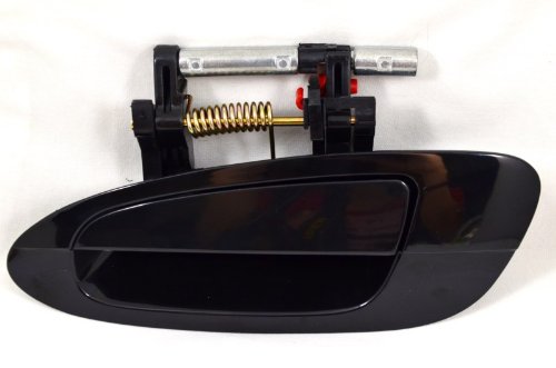 PT Auto Warehouse NI-3118S-RL - Outside Exterior Outer Door Handle, Smooth Black - Driver Side Rear Body PT Auto Warehouse NI-3118S-RL