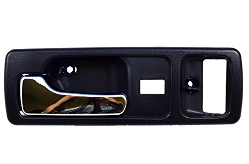 PT Auto Warehouse HO-2380MJ-FL - Inside Interior Inner Door Handle, Blue Housing with Chrome Lever - with Power Lock Hole, 2-Door Coupe, Driver Side Body PT Auto Warehouse HO-2380MJ-FL