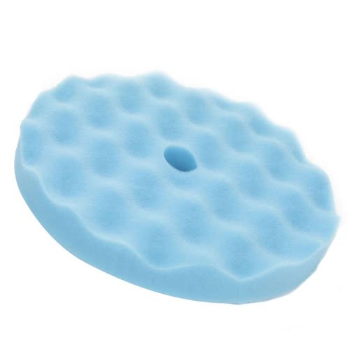 Chemical Guys BUF801 Convoluted Waffle Foam Polishing Pad, Blue - 8 in. Buffing & Polishing Pads Chemical Guys BUF_801