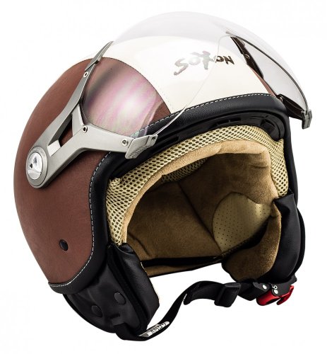 Helmets SOXON SP-325 Vintage Leder - M