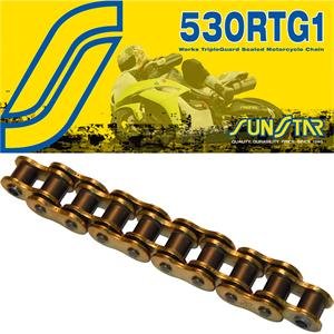 Sunstar 530 RTG1 Series O-Ring Chain - 530 x 116 Links/Gold Chains Sunstar 691-0916