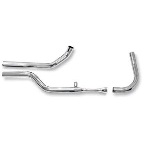 Paughco 1-3/4in. Shotgun Headpipes, Side-By-Side Head Pipes Only for Harley Dav Exhaust Paughco 711D