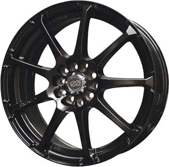 ENKEI - edr 9 - 17 Inch Rim x 7 - (5x100/5x4.5) Offset (38) Wheel Finish - Matte black Racing Enkei 441-770-0238BK