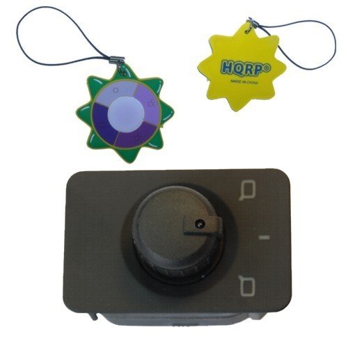 HQRP Rear View Mirror Switch Control Knob for Audi A6 Quattro 1999 / 2000 / 2001, Audi A6 Quattro 2.8L 1998 WITH Memory Function plus HQRP UV Meter Mirror HQRP 88777410225133