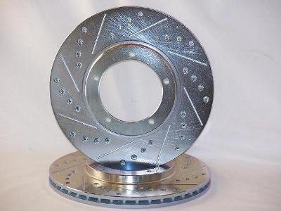 1965 - 1977 Porsche 911 Vented Front Brake Discs +Hawk HPS Pads Brake Kits Rotors Online ROL3490DS & HB172F.595