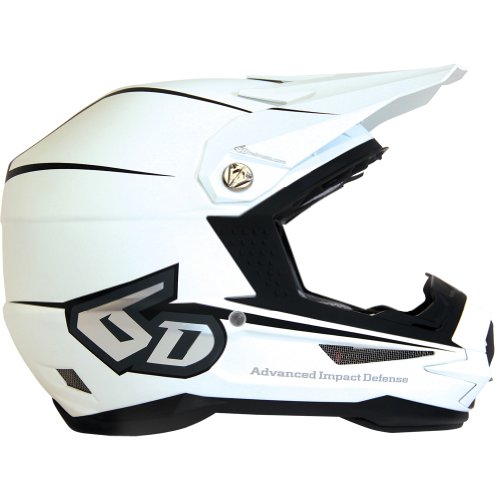 6D Stealth Graphic Men's ATR-1 F35 Off-Road/Dirt Bike Motorcycle Helmet - Matte White/ Medium Helmets 6D 10-0116-FBA