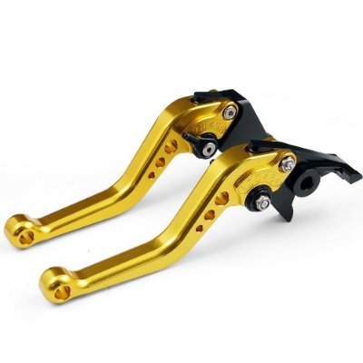 Gold CNC 6 Position Shorty Brake Clutch Lever for Honda VTR1000F / FIRESTORM 1998 1999 2000 2001 2002 2003 2004 2005 Clutch Yonglong LA115