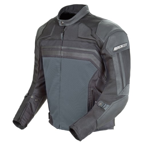Joe Rocket Reactor 3.0 Mens Black Mesh Motorcycle Jacket - 3X-Large Jackets & Vests Joe Rocket 1322-3007