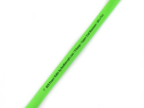 KnuKonceptz KCA Kandy Kable Neon Green 0 Gauge Power Wire (Sold in 5 foot increments) Power & Ground Cable KnuKonceptz KCA-N0-GRN
