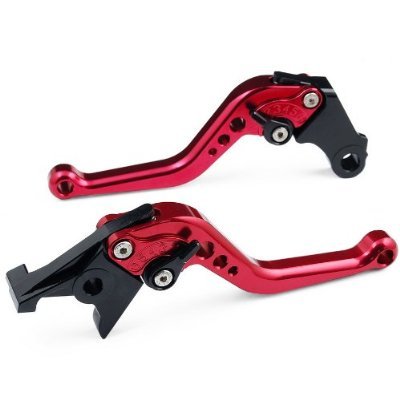 Red CNC 6 Position Shorty Brake Clutch Lever for MZ 1000 ST 2006 2007 2008 Clutch Yonglong LI16
