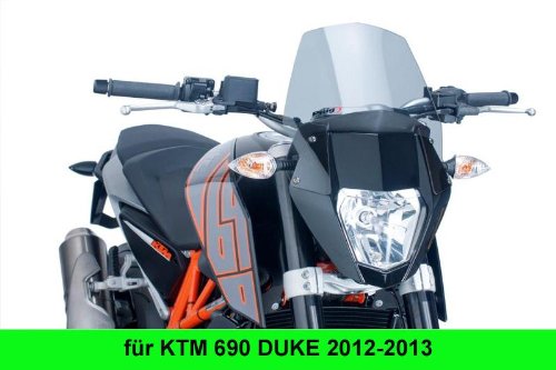 Puig 6009H Light Smoke New Generation Windshield Windshields & Accessories Puig 6009H