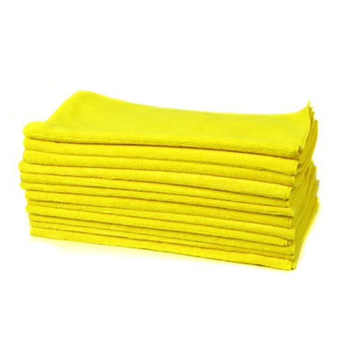 Chemical Guys MIC_MYELLOW_12 Workhorse Professional Grade Microfiber Towel, Yellow (16 in. x 16 in.) (Pack of 12) Microfiber Chemical Guys MIC_MYELLOW_12