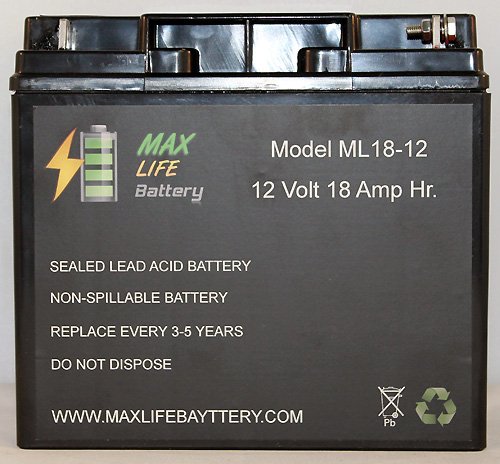 Batteries Max Life Battery ML18-12ALT79
