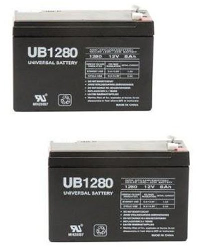 12V 8AH SLA Battery replaces WKA12-8F2 DJW12-8HD TPH12080 F2 - 2 Pack Batteries & Battery Chargers UPG UB1280MP2
