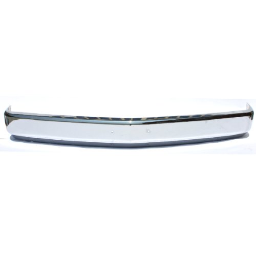 CarPartsDepot, Chrome Finished Front Bumper Face Bar Without Strip Molding Hole, 340-15105-10 GM1002801 15545110 Bumpers CarPartsDepot 340-15105-10