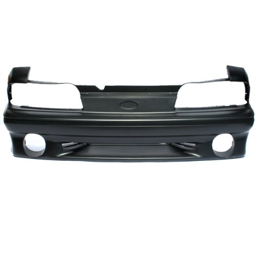 CarPartsDepot, Front Bumper Cover 5.0 V8 Raw Matte Black Plastic Non-Primed Replacement, 352-18121-10-BK FO1000164 F3PZ8190A?? Bumpers CarPartsDepot 352-18121-10-BK