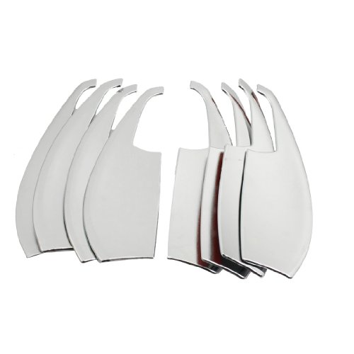 8 Pcs Chrome Plated ABS Door Handle Bowl Cover Assembly Body Amico Amico