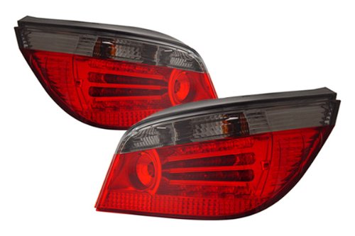 BMW 525xi Red Smoke LED Tail Lights - Fits: Base Sedan 4-Door Tail Lights LimeLite Performance lw-b-5858