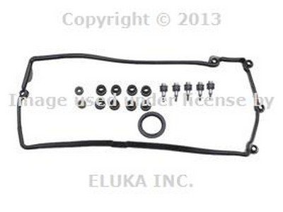 BMW Genuine Engine Cylinder Head Valve Cover Gasket Set - Cylinders 5-8 for X5 4.4i X5 4.8is 545i 550i 550i 645Ci 650i 650i 645Ci 650i 650i 745i 750i ALPINA B7 745Li 750Li X5 4.8i Camshaft BMW BMW11127513195888
