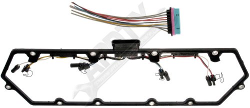 APDTY 726312 Valve Cover Gasket Kit w/Fuel Injector Wiring Harness For 1998-2003 Ford 7.3L Diesel Trucks (Sold Individually)(Replaces Ford F81Z-6584-AA, F81Z 9D930-AB) Valve Cover Gasket Sets APDTY 726312