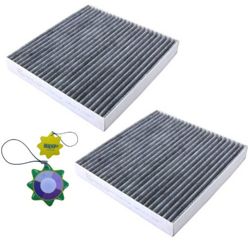 HQRP Set of Two Activated Carbon / Charcoal Air Cabin Filters for Honda Civic Hybrid 2006 2007 2008 2009 06 07 08 09 plus HQRP UV Meter Filters HQRP 887774103181322