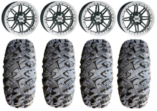 ITP SS216 14 Wheels Machined 27 EFX MotoClaw Tires Sportsman XP 550 850 Categories KJ Motorsports ITSS216M14x7+27MC4