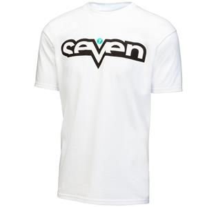 Seven MX Brand T-Shirt - Medium/White Decals Seven MX 6339-3009