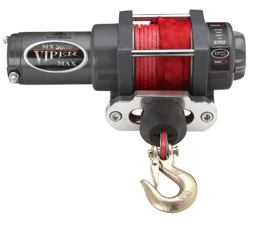 Viper Max 3000lb ATV Winch & Custom Mount for Polaris Sportsman Most Models with RED AmSteel®-Blue Synthetic Rope Winches Moto Alliance MX3000-RE50-MA11606