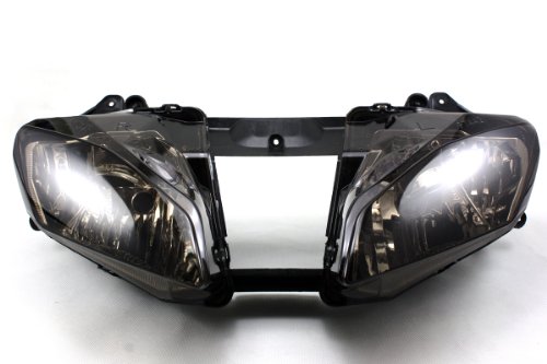 Neverland Smoke Black Headlight Assembly Lamp for Yamaha YZFR6 YZF R6 2008 2009 2010 Wheel Hubs Neverland-motor(Automotive & Powersports) M03-Y-4-B